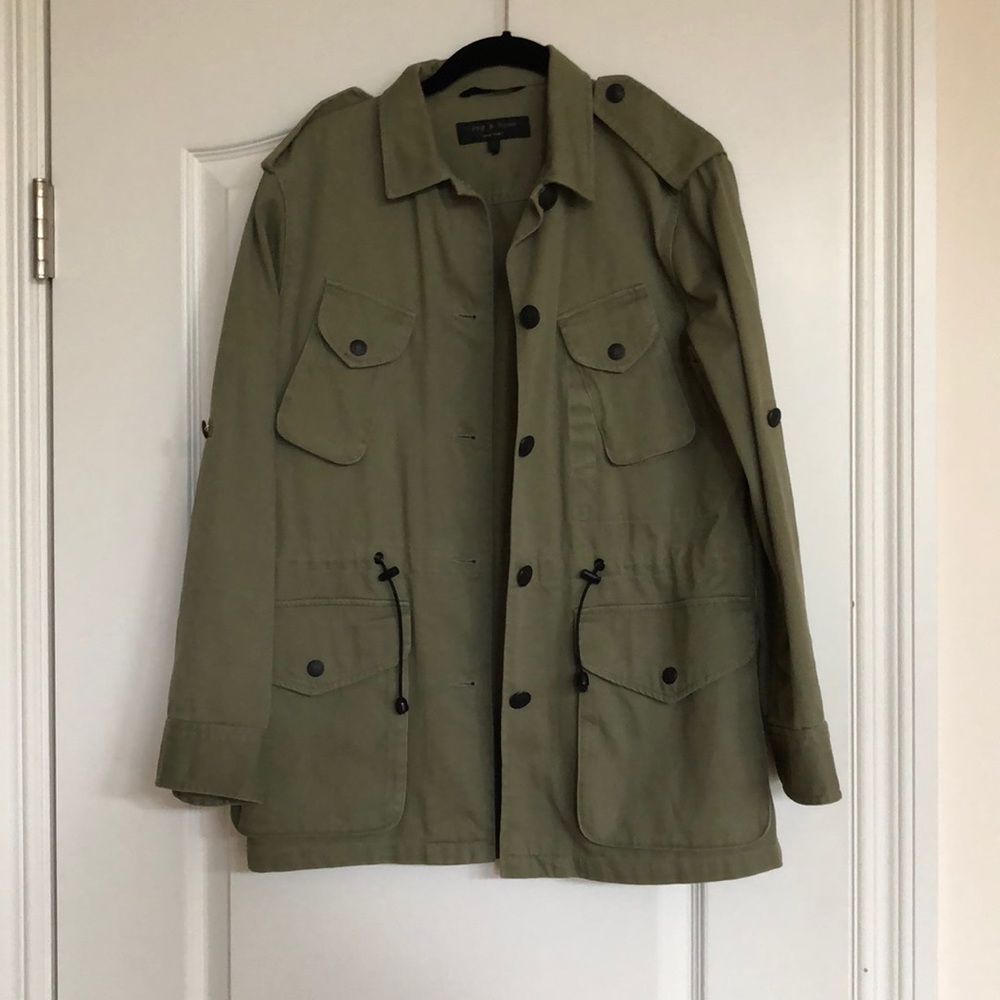 RAG & BONE ARMY GREEN UTILITY JACKET BLAZER MEDIUM